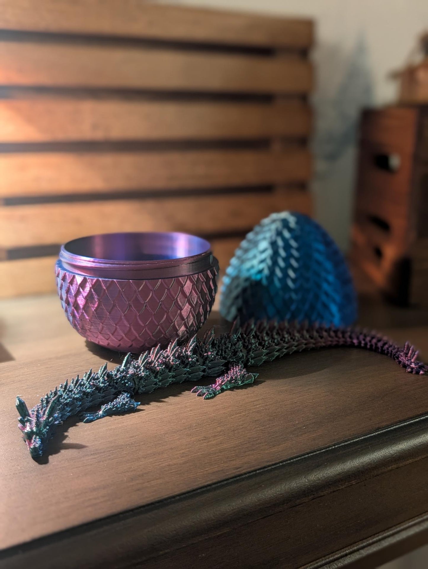 Articulating Dragon and Dragon Egg