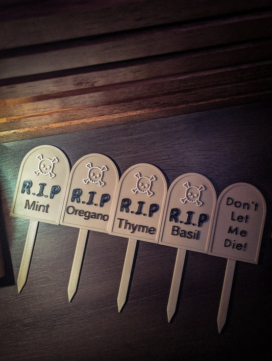 Herb garden tombstones 5pk