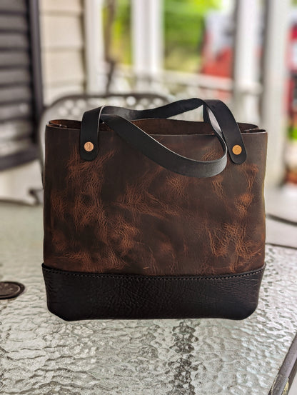 The Amanda brown leather tote