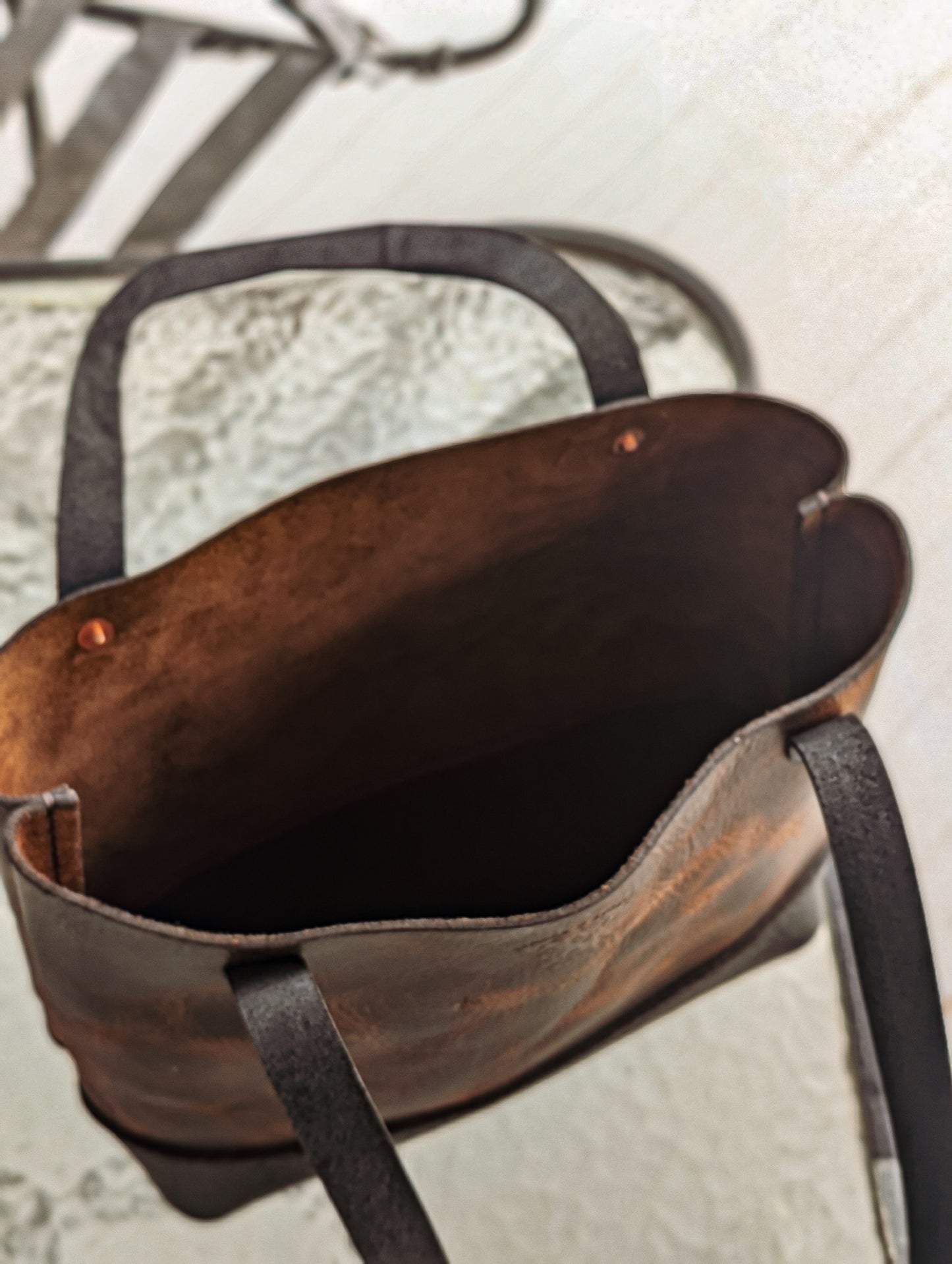 The Amanda brown leather tote
