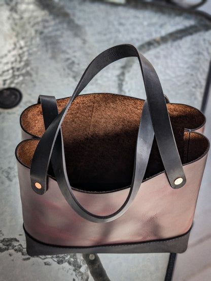 The "Lilith" oxblood tote bag