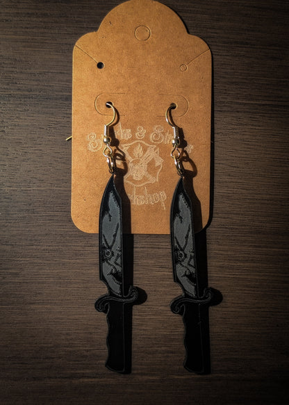 Handmade Acrylic Spooky Earrings 🎃✨