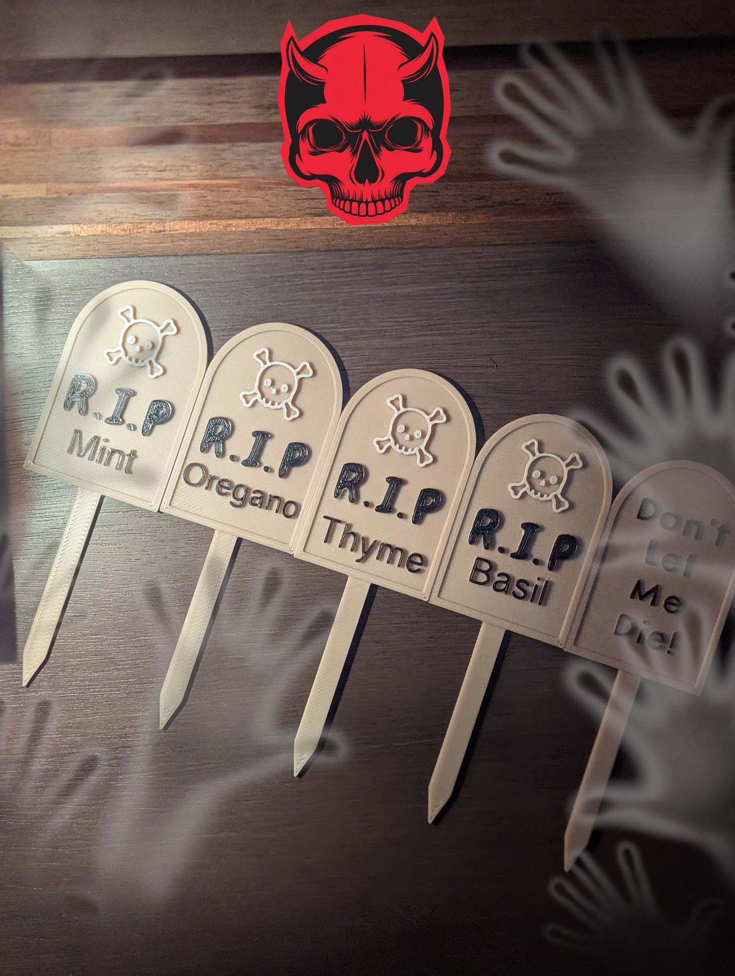 Herb garden tombstones 5pk