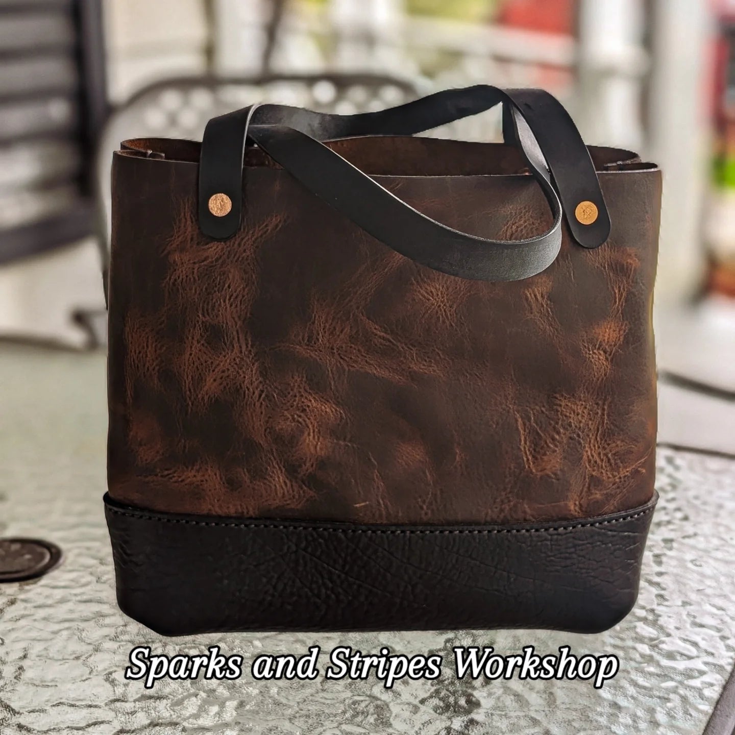 The Amanda brown leather tote