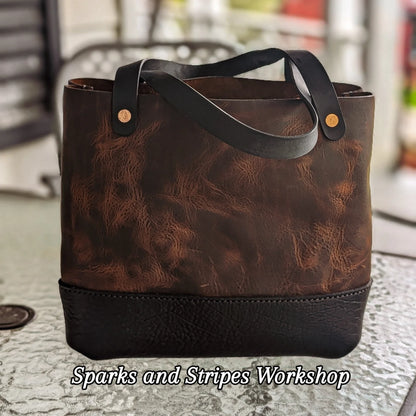 The Amanda brown leather tote