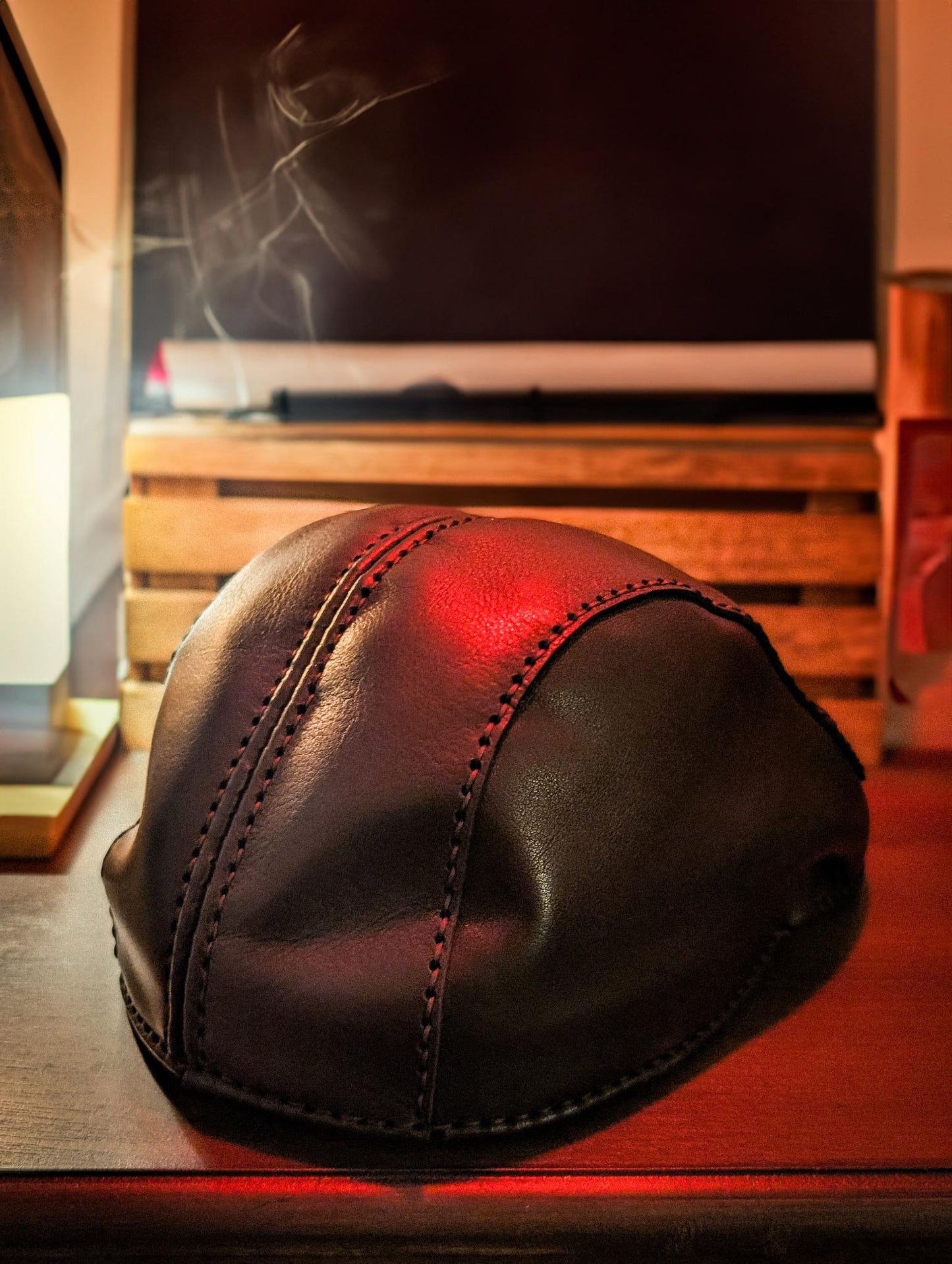 The "Winter Hill" Leather Scally Cap